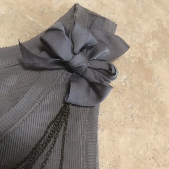 Loft Gray Ribbed Tank - Picture 2 of 9